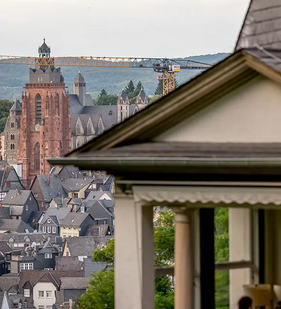 Blick von Haus Friedwart zum Wetzlarer Dom